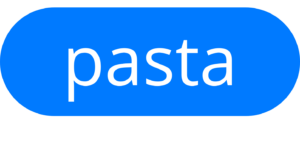 The text "pasta" is positioned in the foreground to indicate pasta is one of the scenes' vibes.